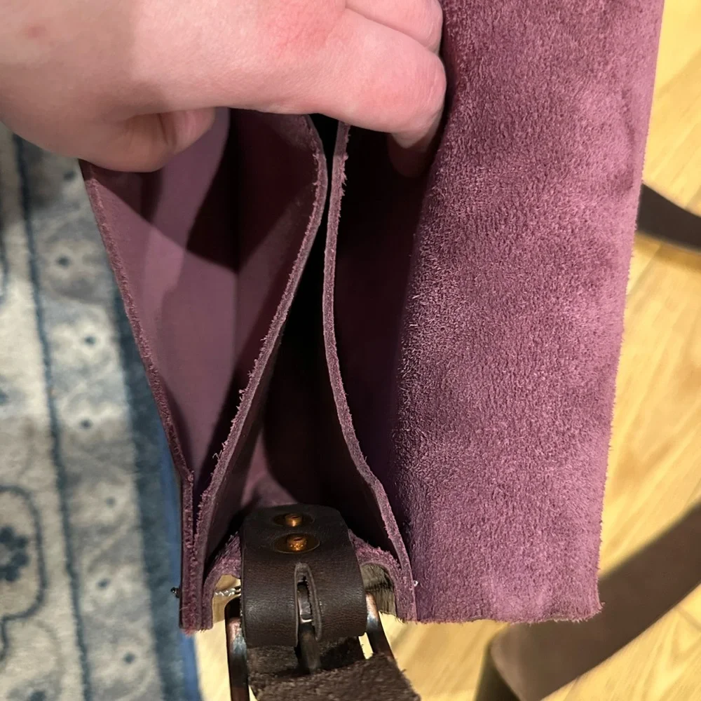 Bergamot+Amor The Craftsbury Common Burgundy Leather Saddle Bag - Picture 16 of 16